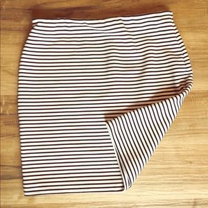 Black & White Pencil Skirt